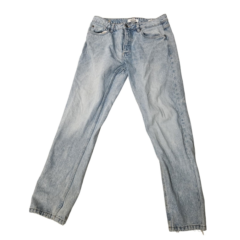 Fsbn Jeans Mens‎ 32x32 Blue Light Wash Regular Fit Tapered Denim 5 Pocket Pants